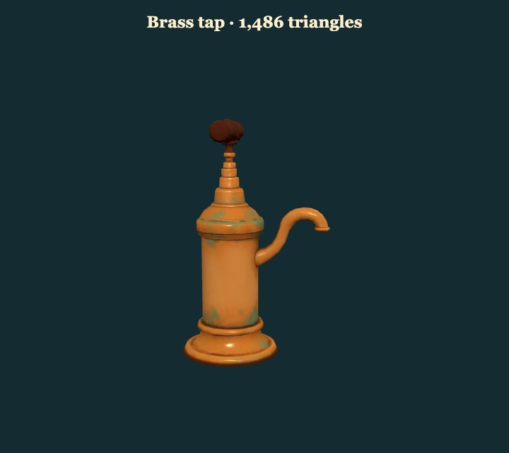 Brass tap preview — open the working preview